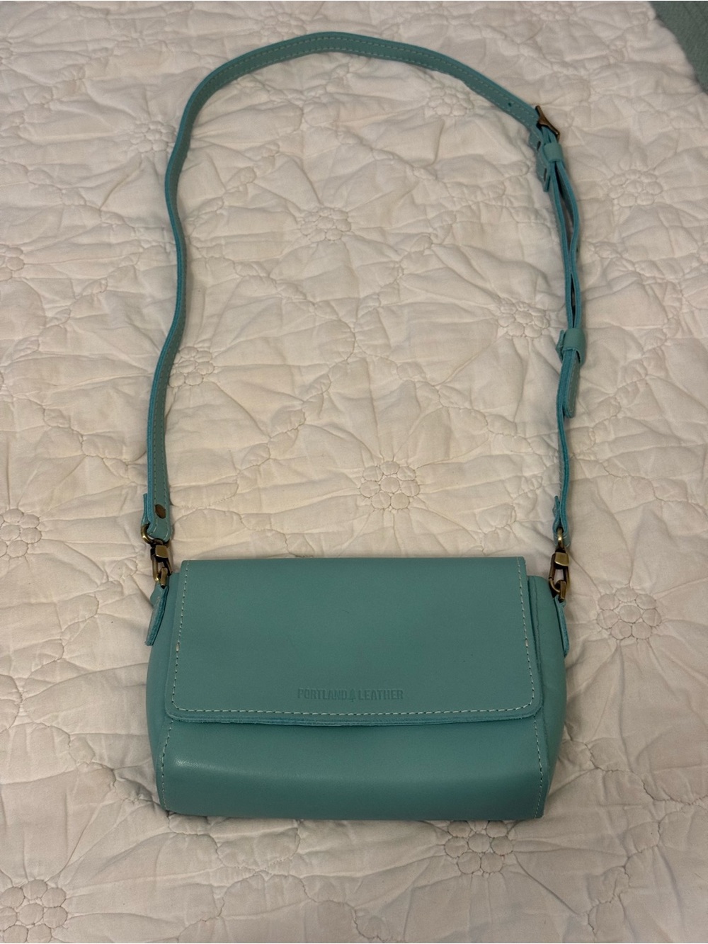 Portland Leather Mini Metro in Mint